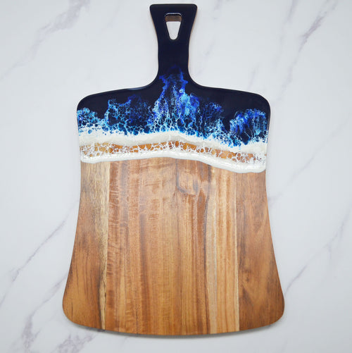 Personalized Epoxy Resin Acacia Wood Cutting Board