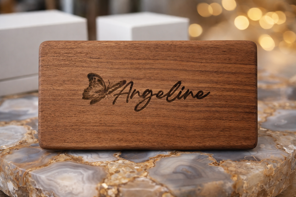 Personalized Engraving Walnut Wood Jewelry Box