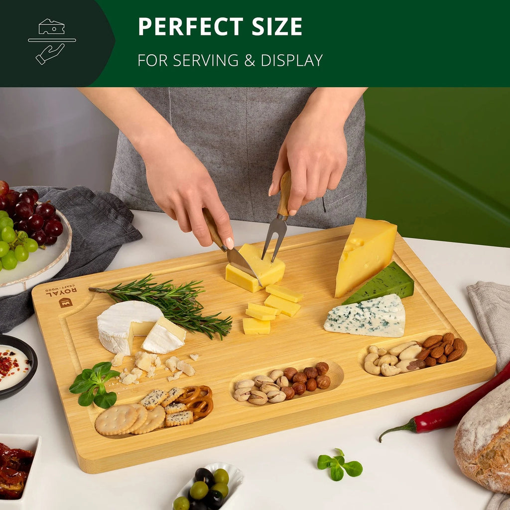 Personalized Large Bamboo Charcuterie Board